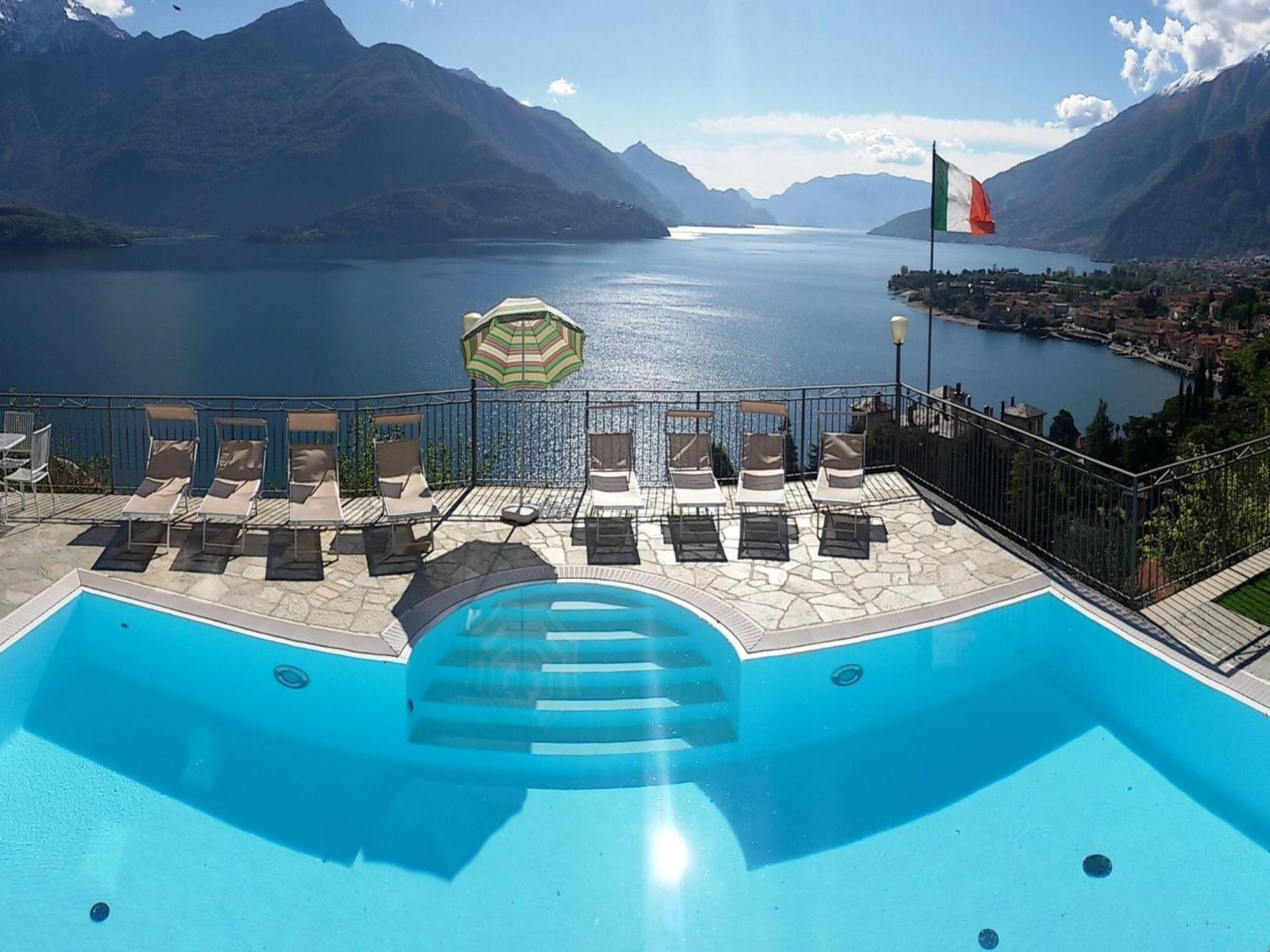 Wonderful Flat With Swimming Pool Lift And Garden Apartment Gravedona Luaran gambar